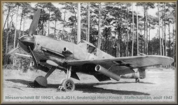 August, 1943 Bf 109G1 II./JG11