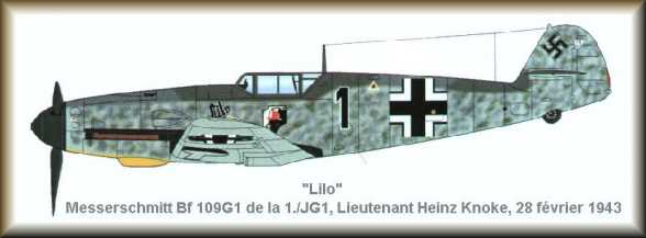 28 fevrier 1943 Bf 109G1 1./JG1