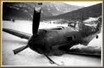 Mars 1942: Bf109 E4 de Wennekers sur la rivière Hallidal près de Nesbyen