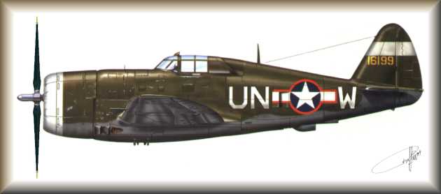 P-47 UN*W 56FG 63FS serial 41-6199
